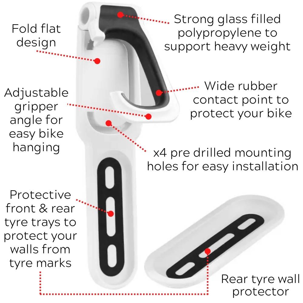 Wall Bike Mount, Single Hanger (Single (x1) Hanger): image 5